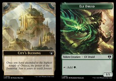 City's Blessing (0049) // Elf Druid (0032) Double-Sided Token